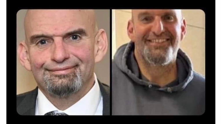 Sen. John Fetterman, D-MN with Sen. John Fetterman, D-MN